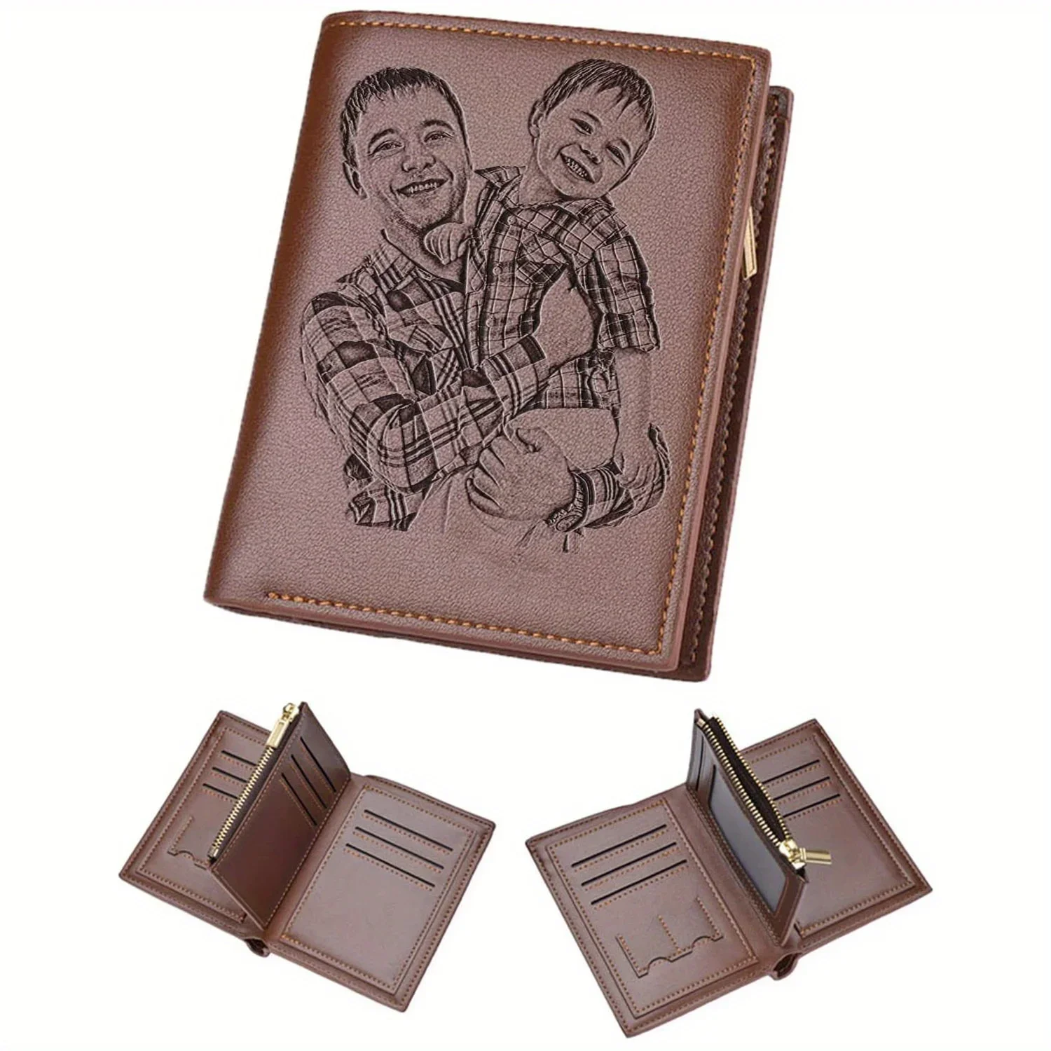 Cartera con foto de hombre gra - Photographic Memory reseña y precio